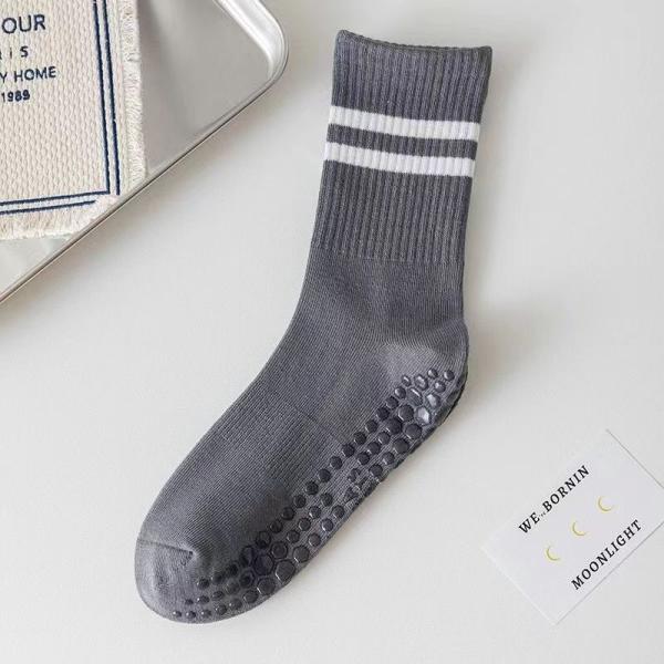 Tất Yoga Nữ 2 Sọc Nhiều Màu Thể Thao Unisex Cổ Cao LT004