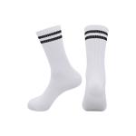 [SET 10 ĐÔI + TẶNG 1] Tất Vớ Nam Nữ 2 Sọc Trắng Đen Thế Thao Unisex Cổ Cao, Cổ Trung, Cổ Thấp LT002